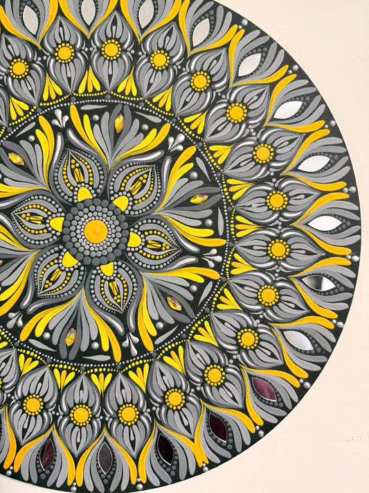 14 Inch Hand Painted Mandala