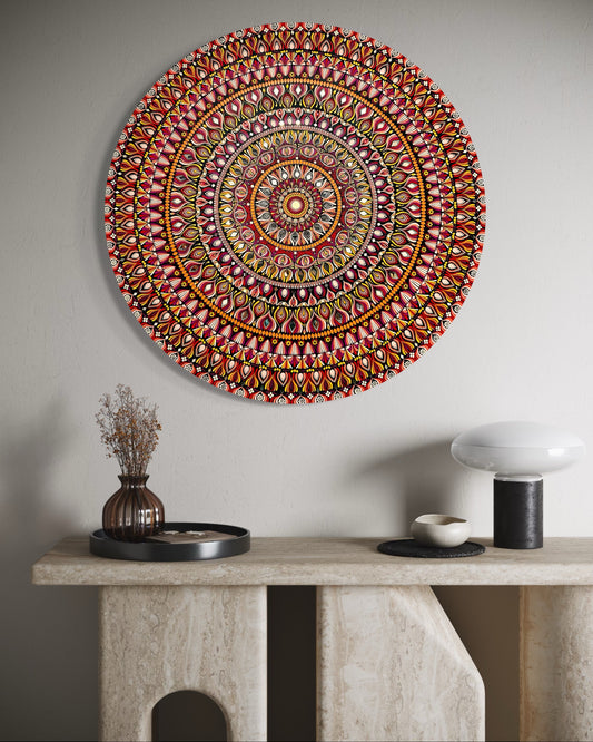 38 Inch Custom Made Mandala - Royal Radiance