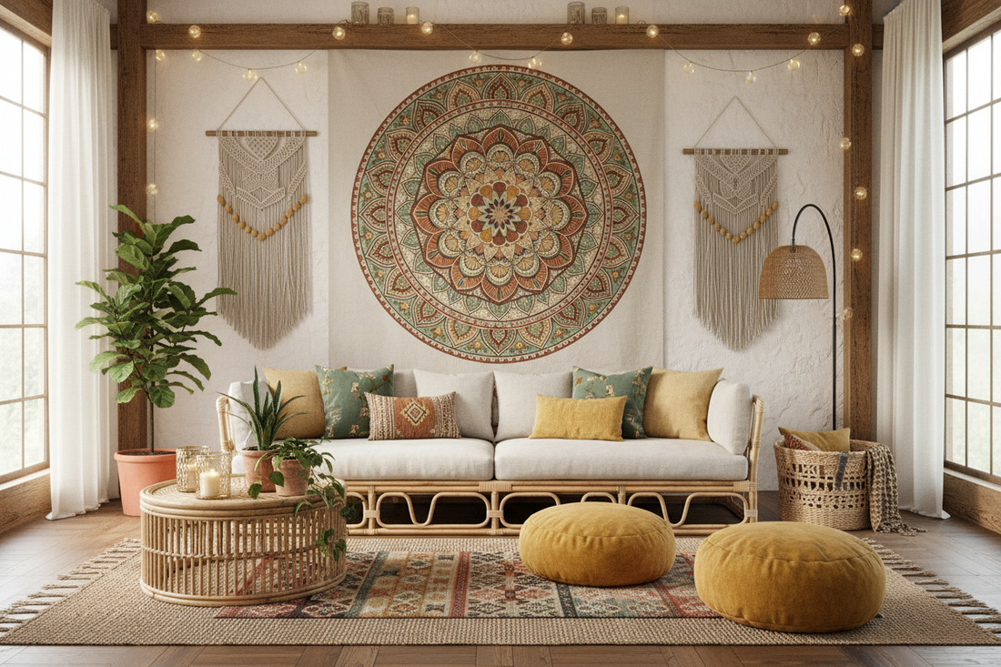 Boho Home Decor: How to Style Mandala Art