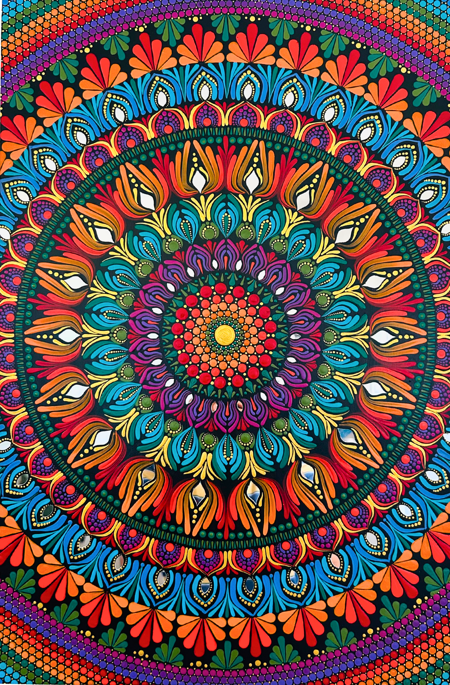 24 x 12 Inch Rectangle Mandala - Rang Mahal