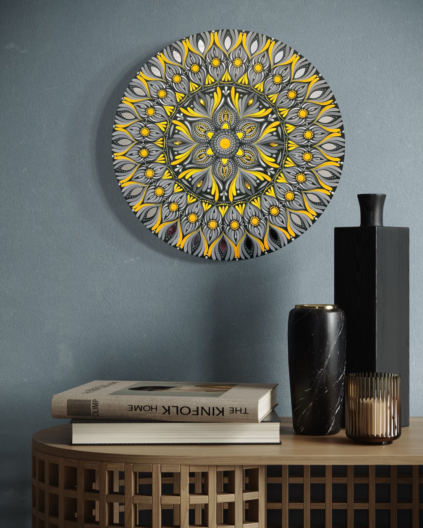 14 Inch Hand Painted Mandala