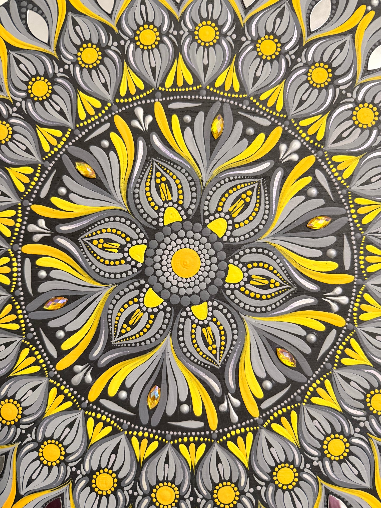 14 Inch Hand Painted Mandala