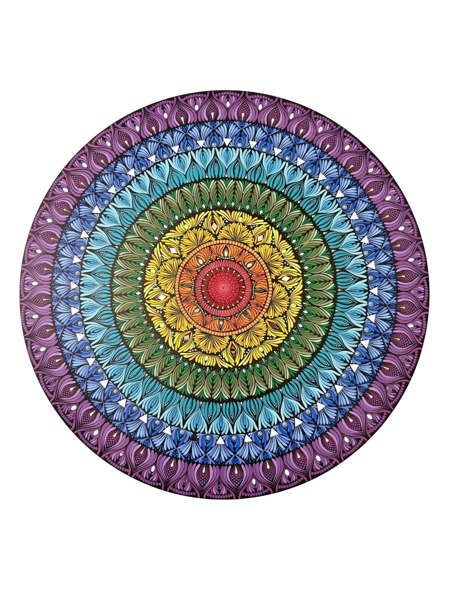 36 Inch Hand Painted Mandala - Chakra