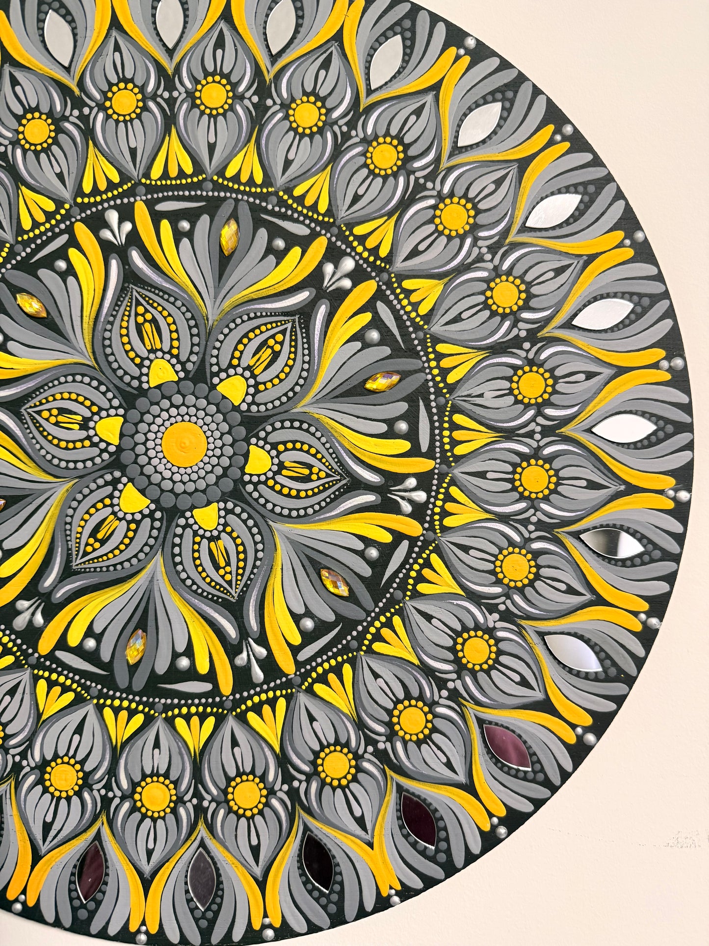 14 Inch Hand Painted Mandala