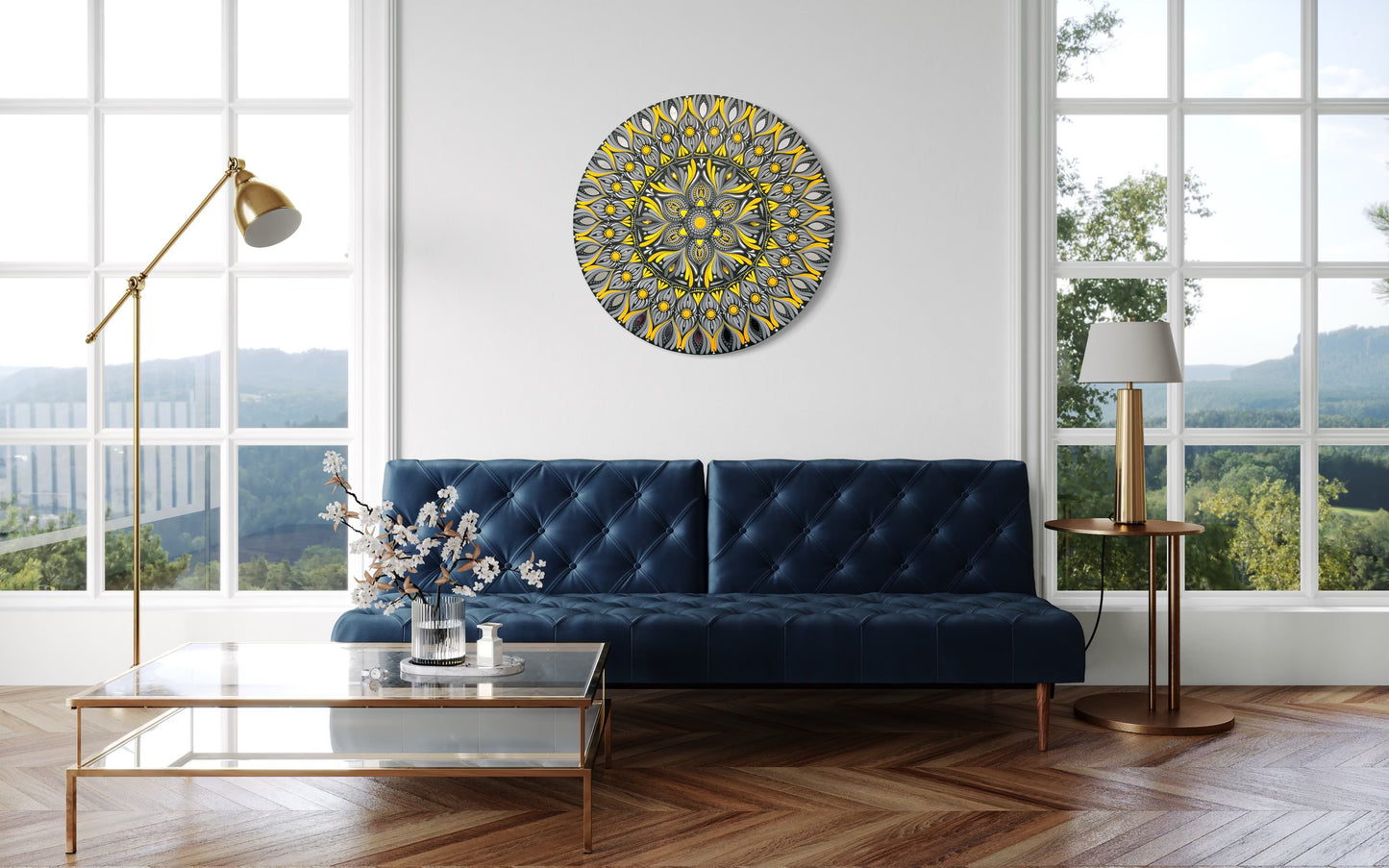 14 Inch Hand Painted Mandala