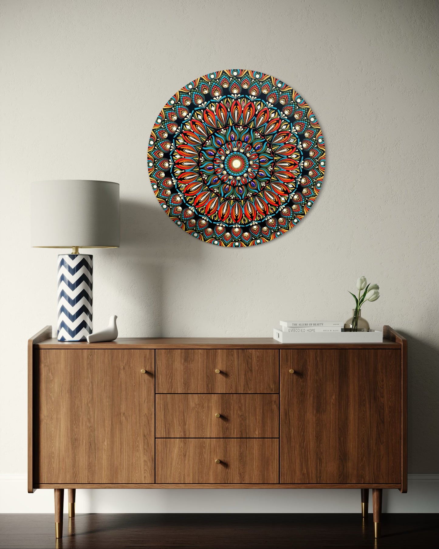 16 Inch Mandala - Sacred Bloom