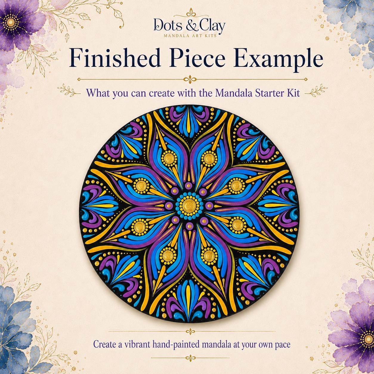 Mandala Starter Kit | Beginner Dot Art Painting with Video Tutorials