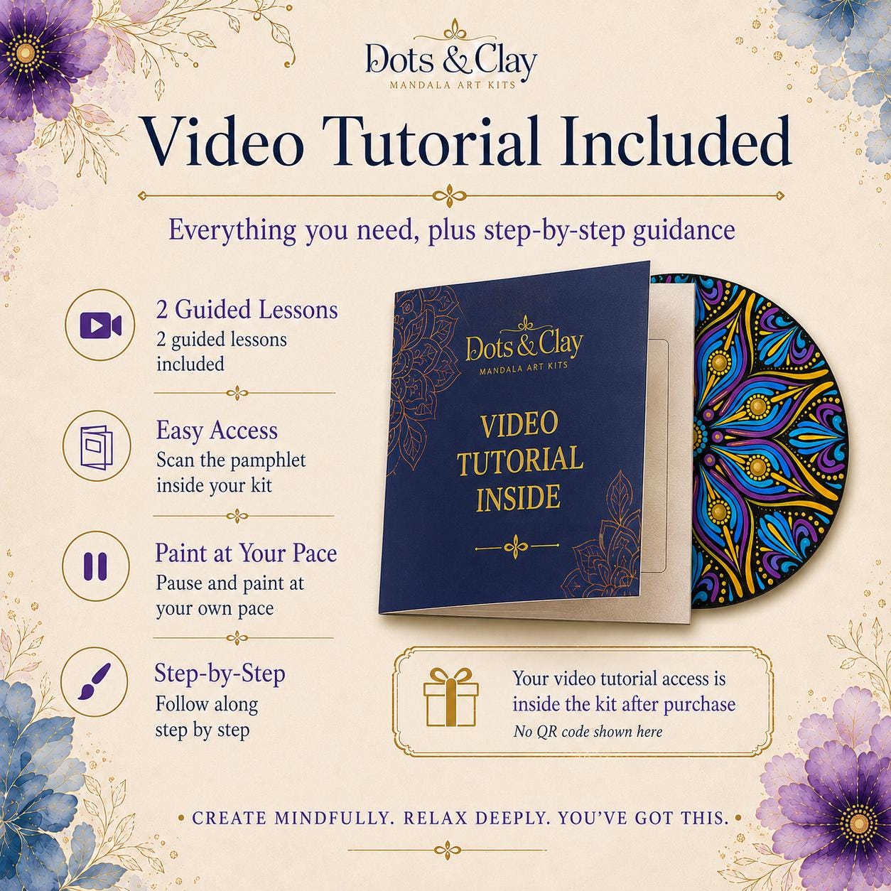 Mandala Starter Kit | Beginner Dot Art Painting with Video Tutorials